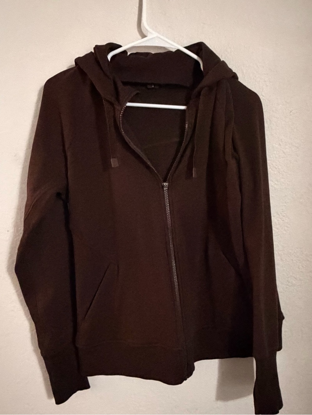 Athleta Brown Full-Zip Hooded Windbreaker
